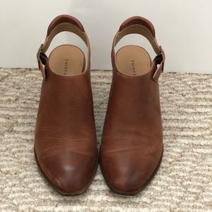 CHINESE LAUNDRY Leather Open Heel Bootie